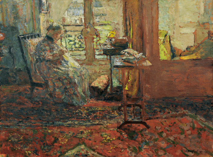 Edouard Vuillard —— LA COUSEUSE DEVANT LA FENETRE
